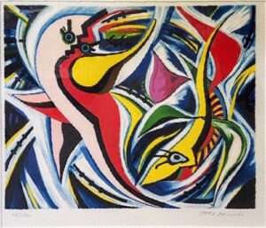岡本太郎のクリマ（版画）の作品写真